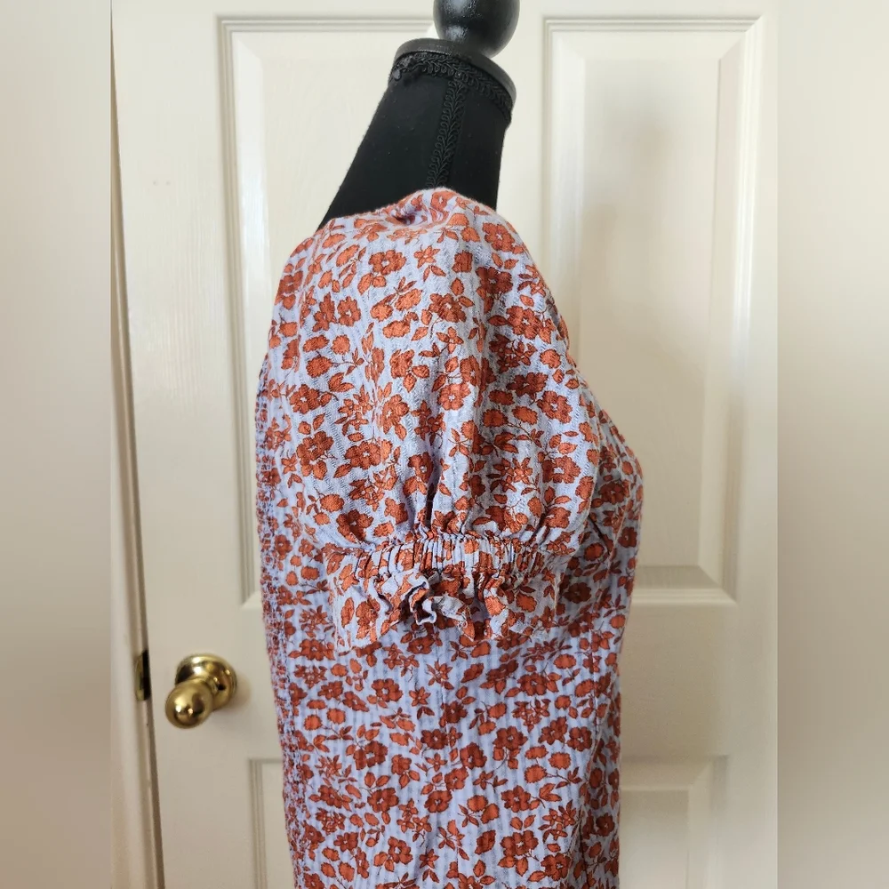 Madewell Floral Puff Sleeve Top 0